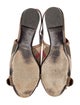 Burberry Nova Check Pattern Canvas Slingback Flats