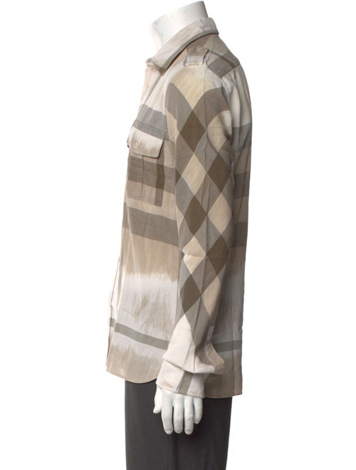 Burberry London Exploded Check Pattern Long Sleeve Shirt