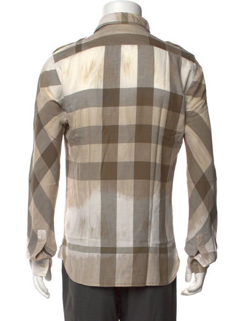 Burberry London Exploded Check Pattern Long Sleeve Shirt