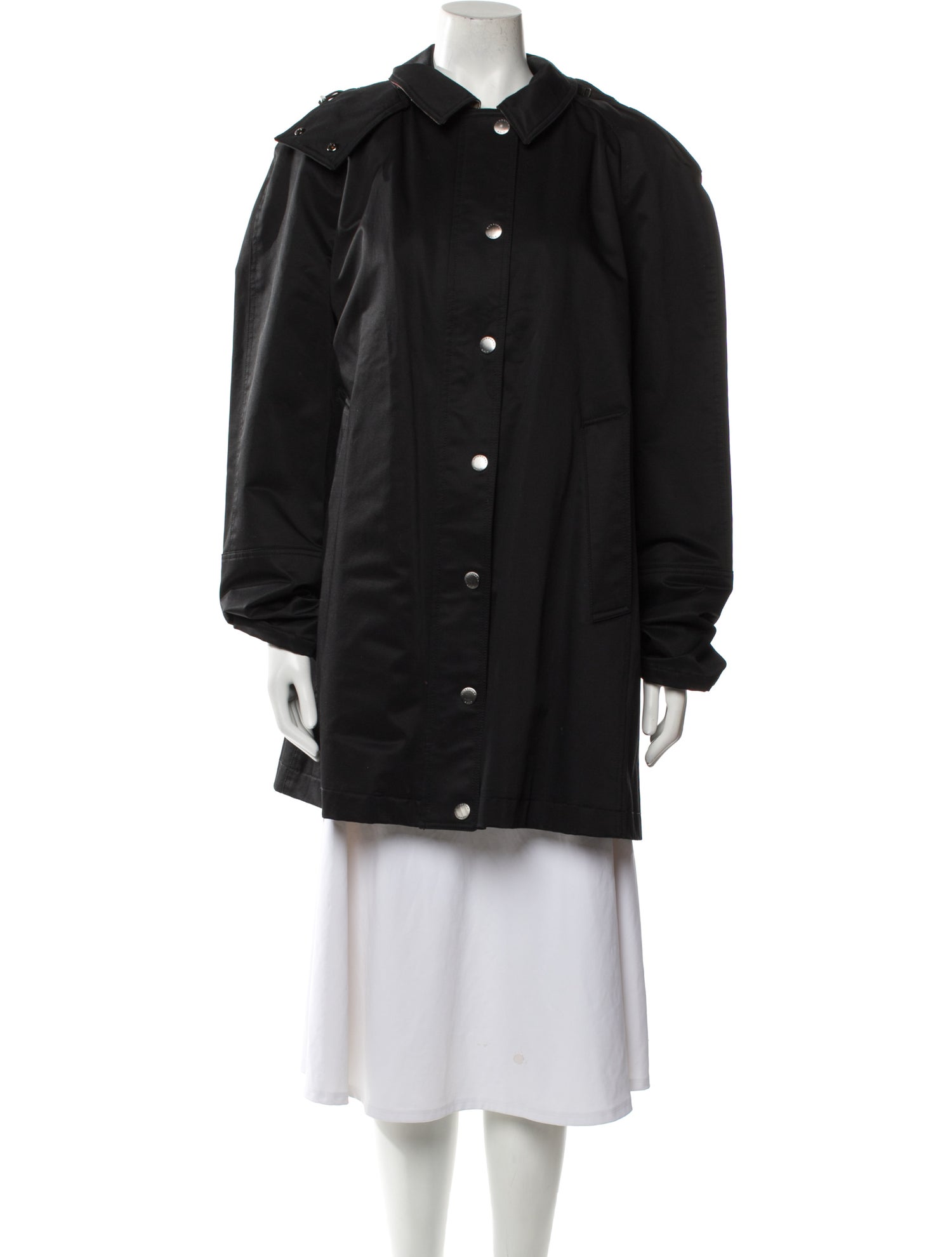 Burberry Brit Peacoat - Black Coats, Clothing - BUR500409