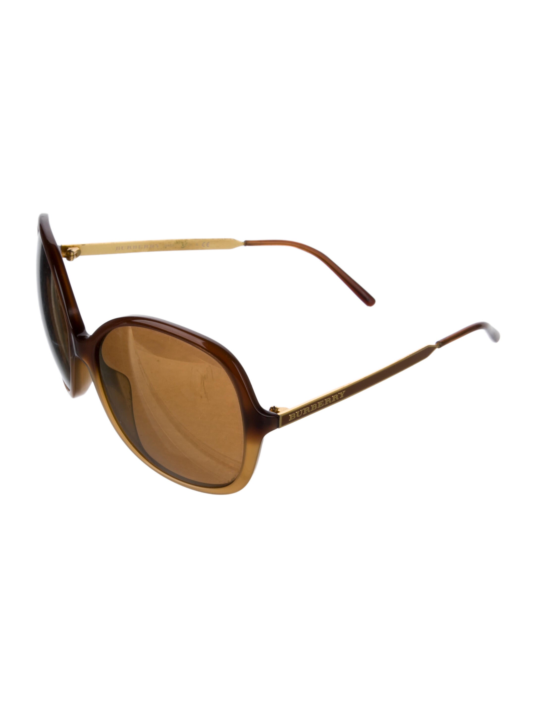 Burberry Oversize Mirrored Sunglasses