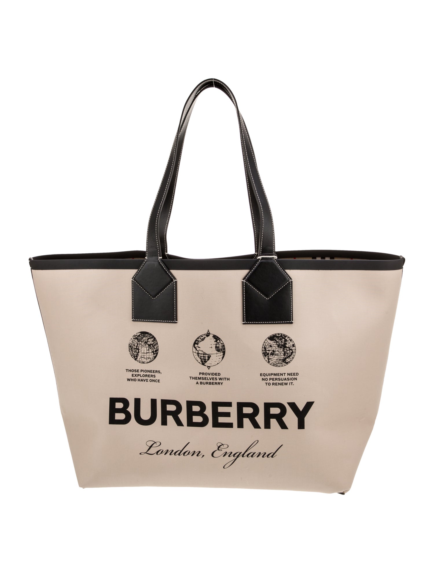 Burberry Nova Check Tote Large