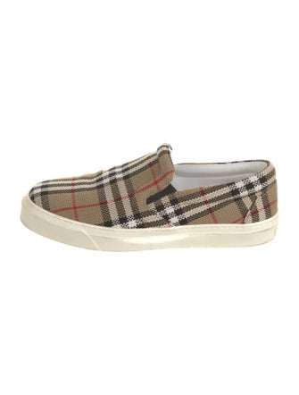 Burberry House Check Pattern Canvas Sneakers