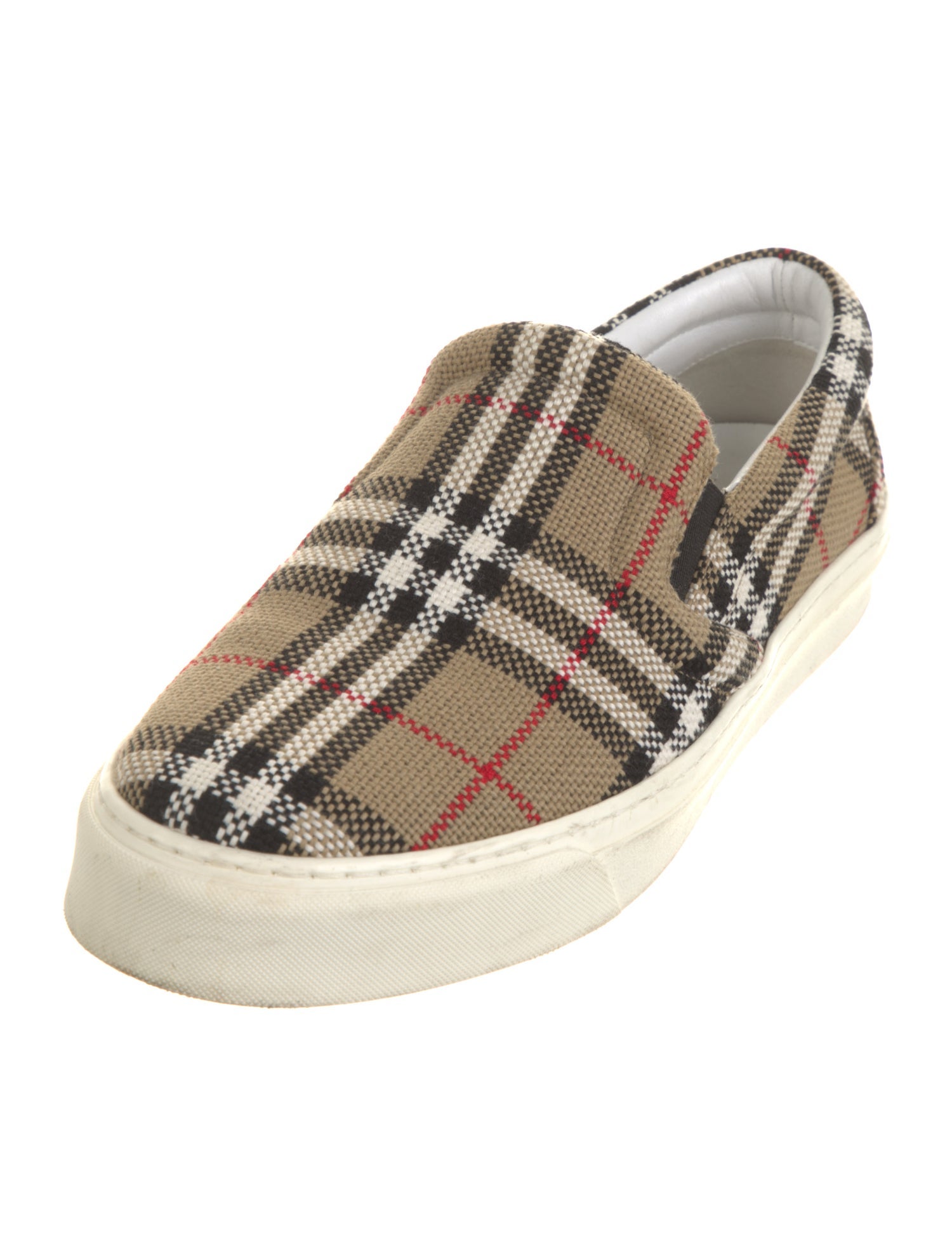 Burberry House Check Pattern Canvas Sneakers