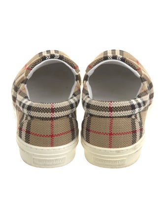 Burberry House Check Pattern Canvas Sneakers