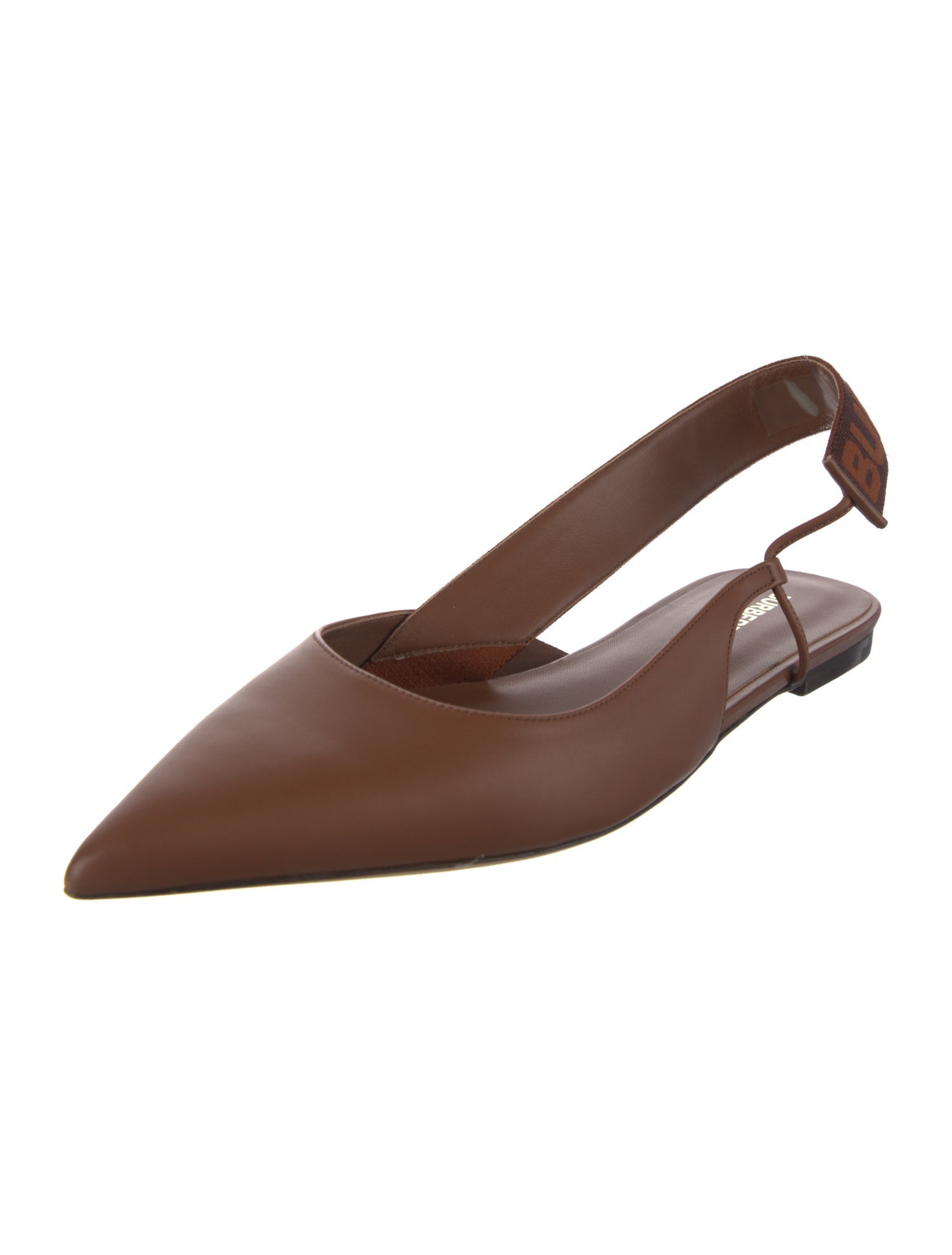 Burberry Leather Slingback Flats