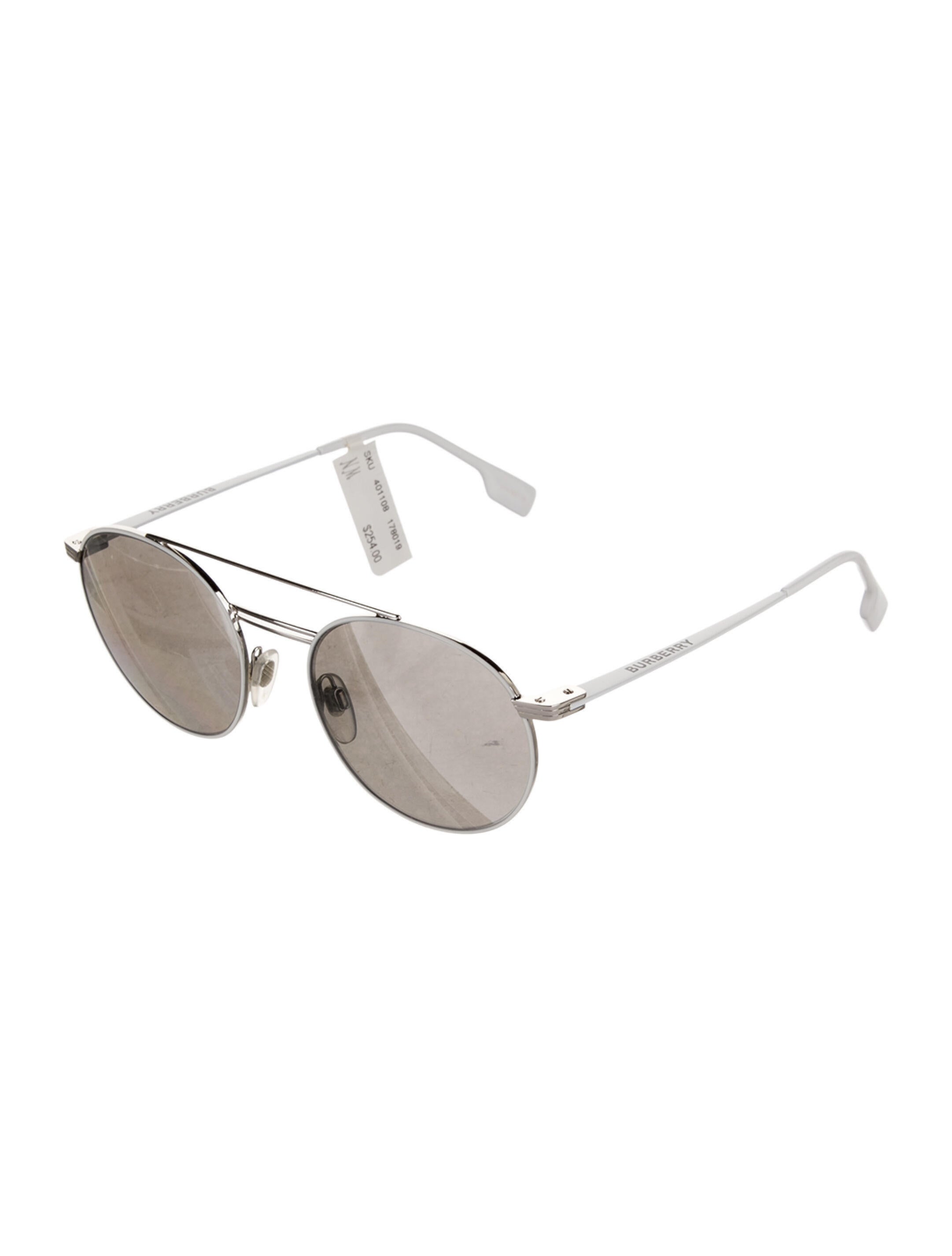 Burberry Round Mirrored Sunglasses