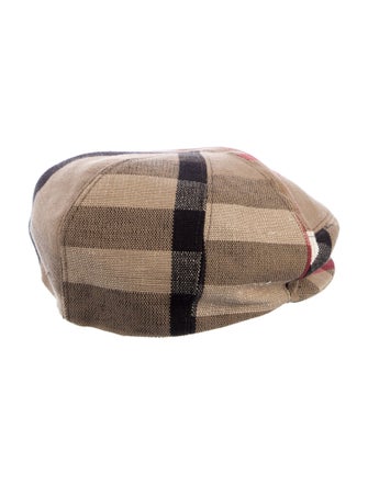 Burberry Printed News Boy Hat
