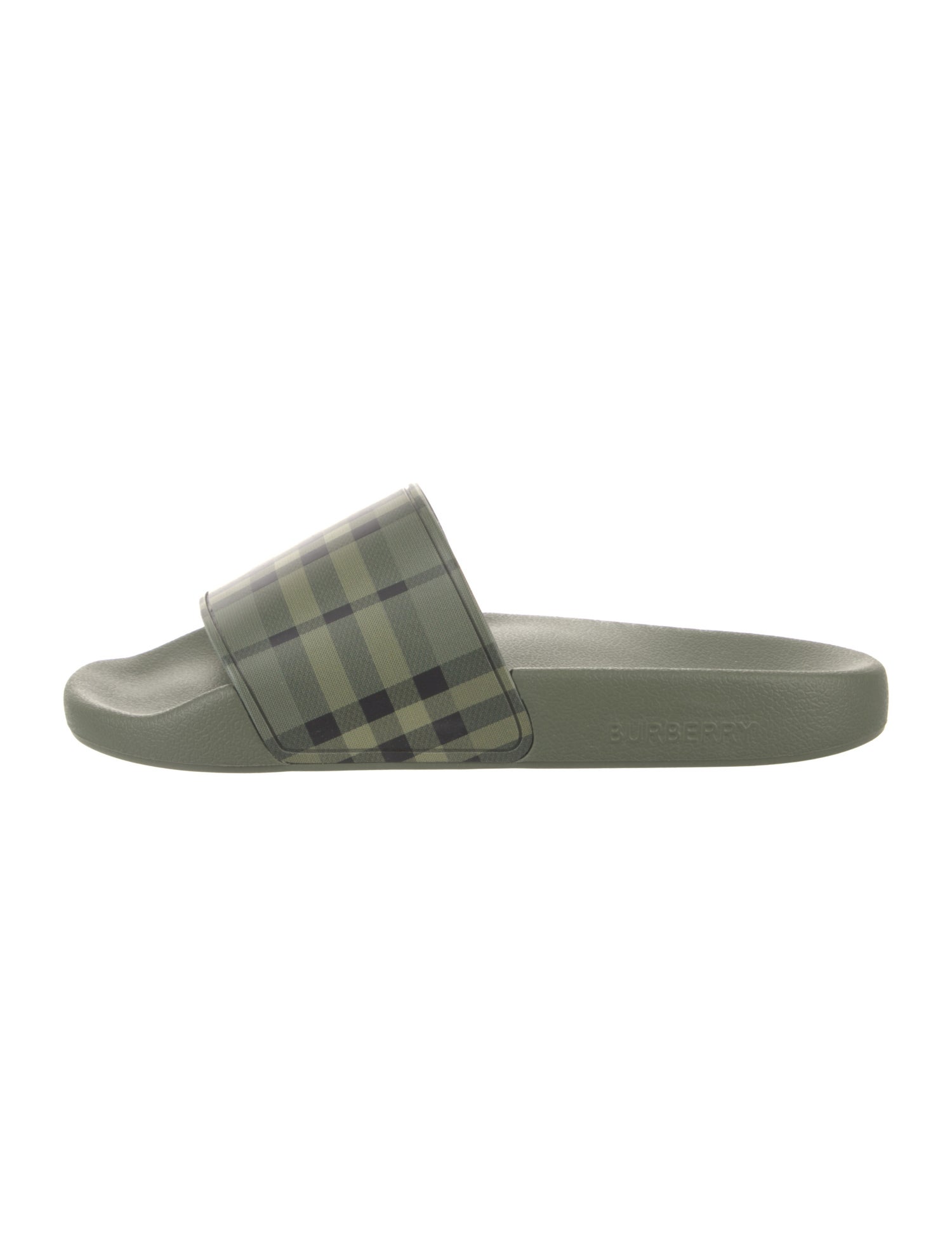 Burberry Nova Check Pattern Rubber Slides