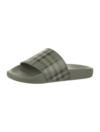 Burberry Nova Check Pattern Rubber Slides