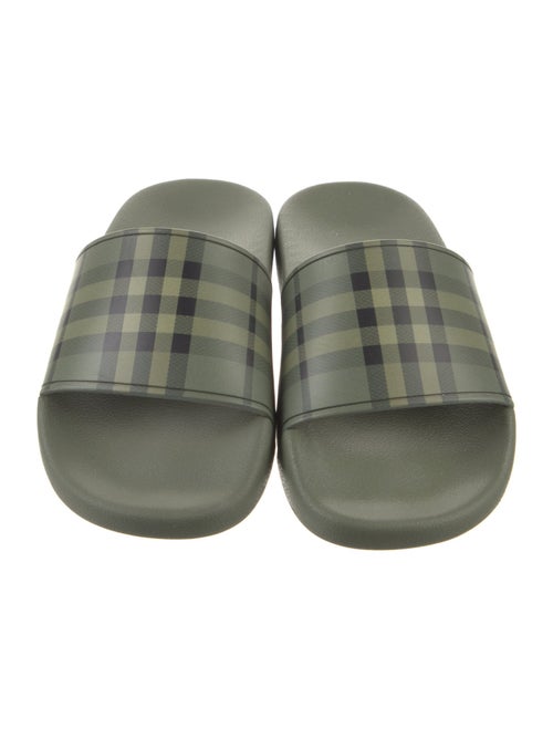 Burberry Nova Check Pattern Rubber Slides