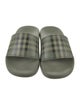 Burberry Nova Check Pattern Rubber Slides