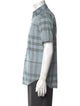 Burberry Smoked Check Pattern Short Sleeve Shirt
