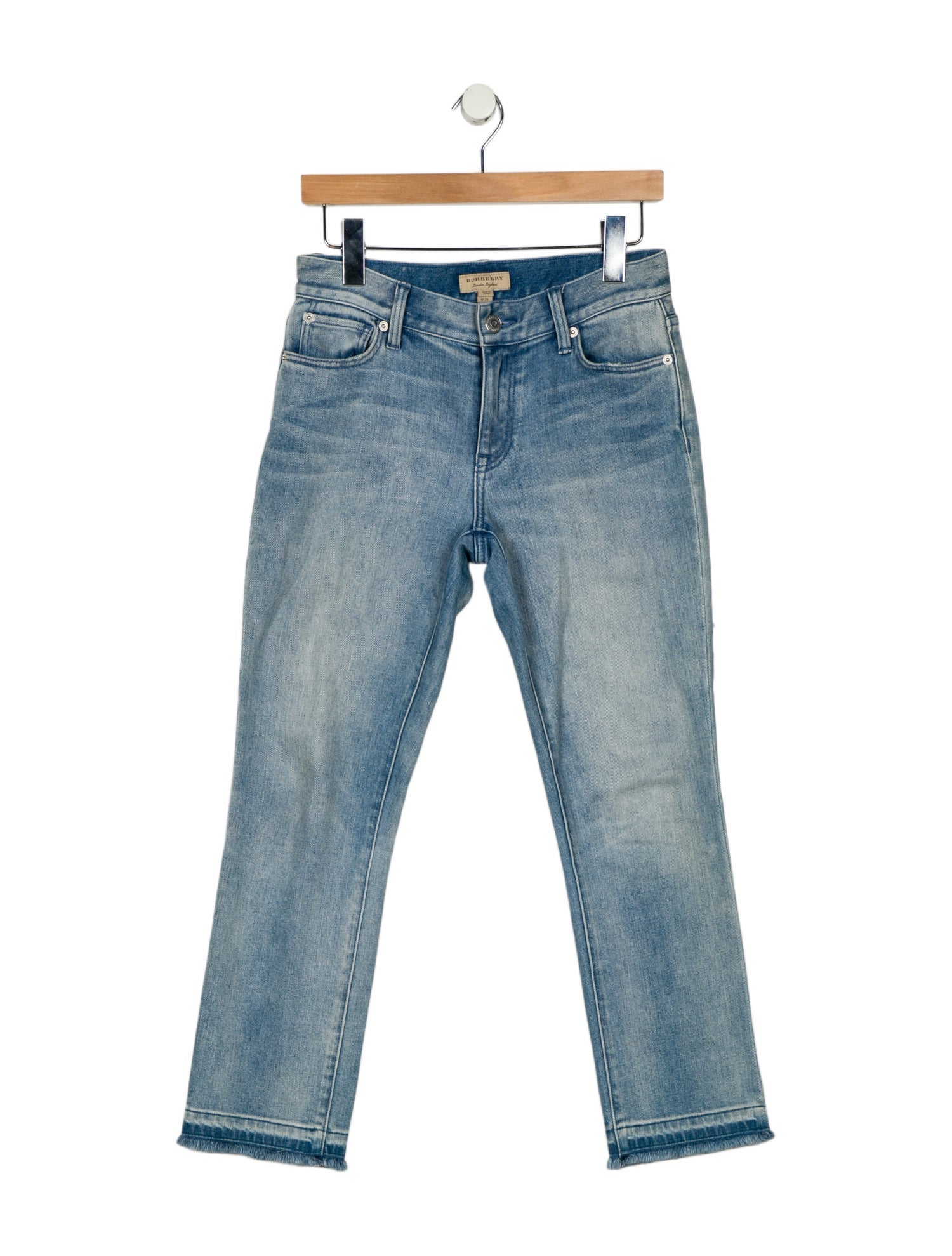 Burberry Mid-Rise Straight Leg Jeans