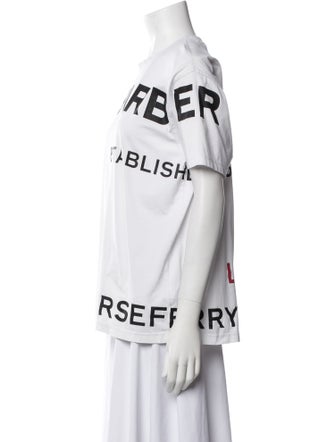 Burberry Graphic Print Crew Neck T-Shirt