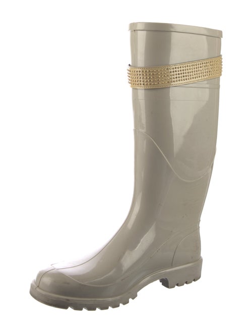 Burberry Rubber Studded Accents Rain Boots