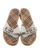 Burberry Leather Printed Slides