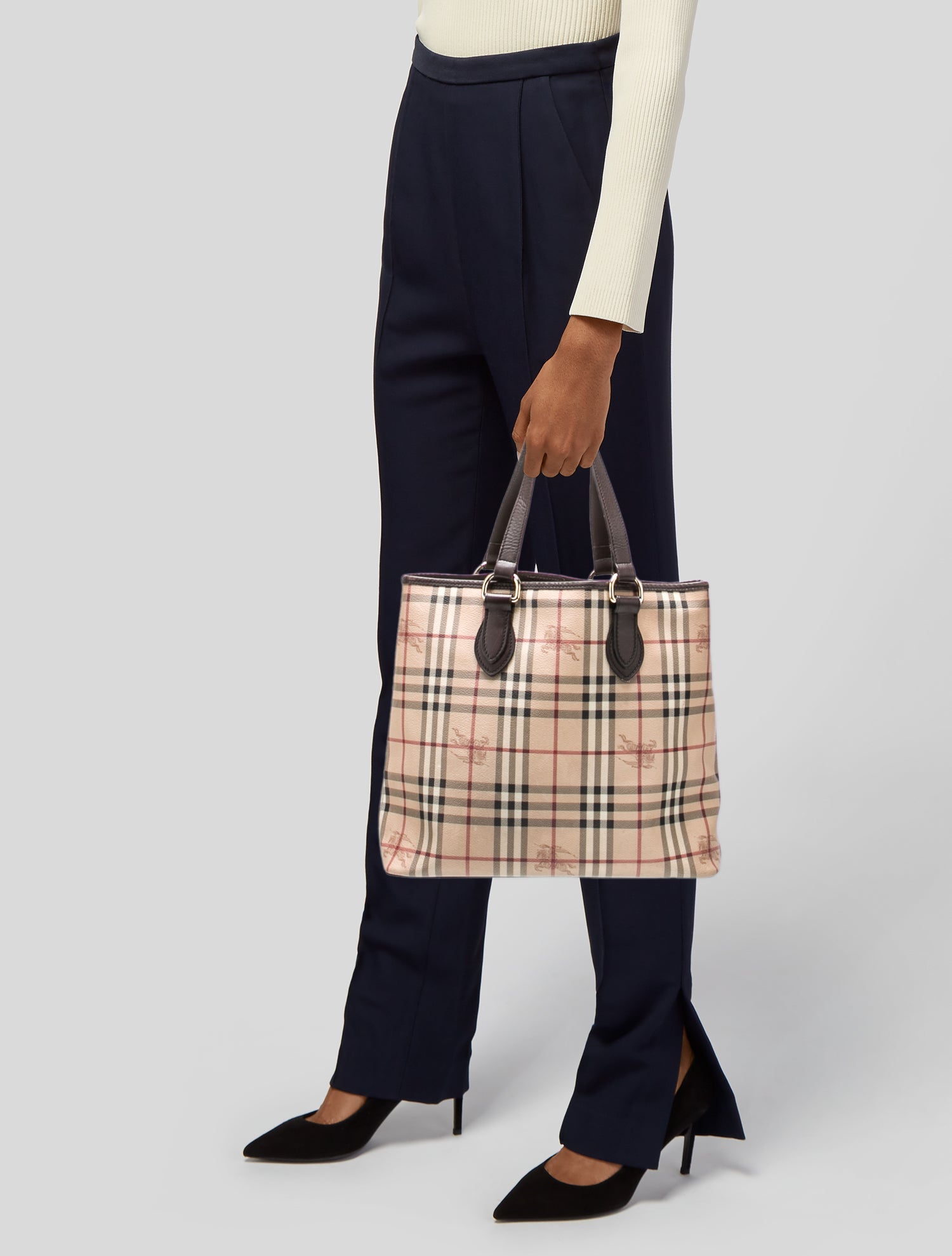 Burberry Haymarket Check Tote