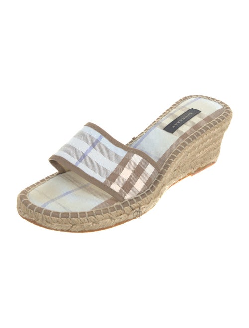 Burberry Nova Check Pattern Canvas Espadrilles