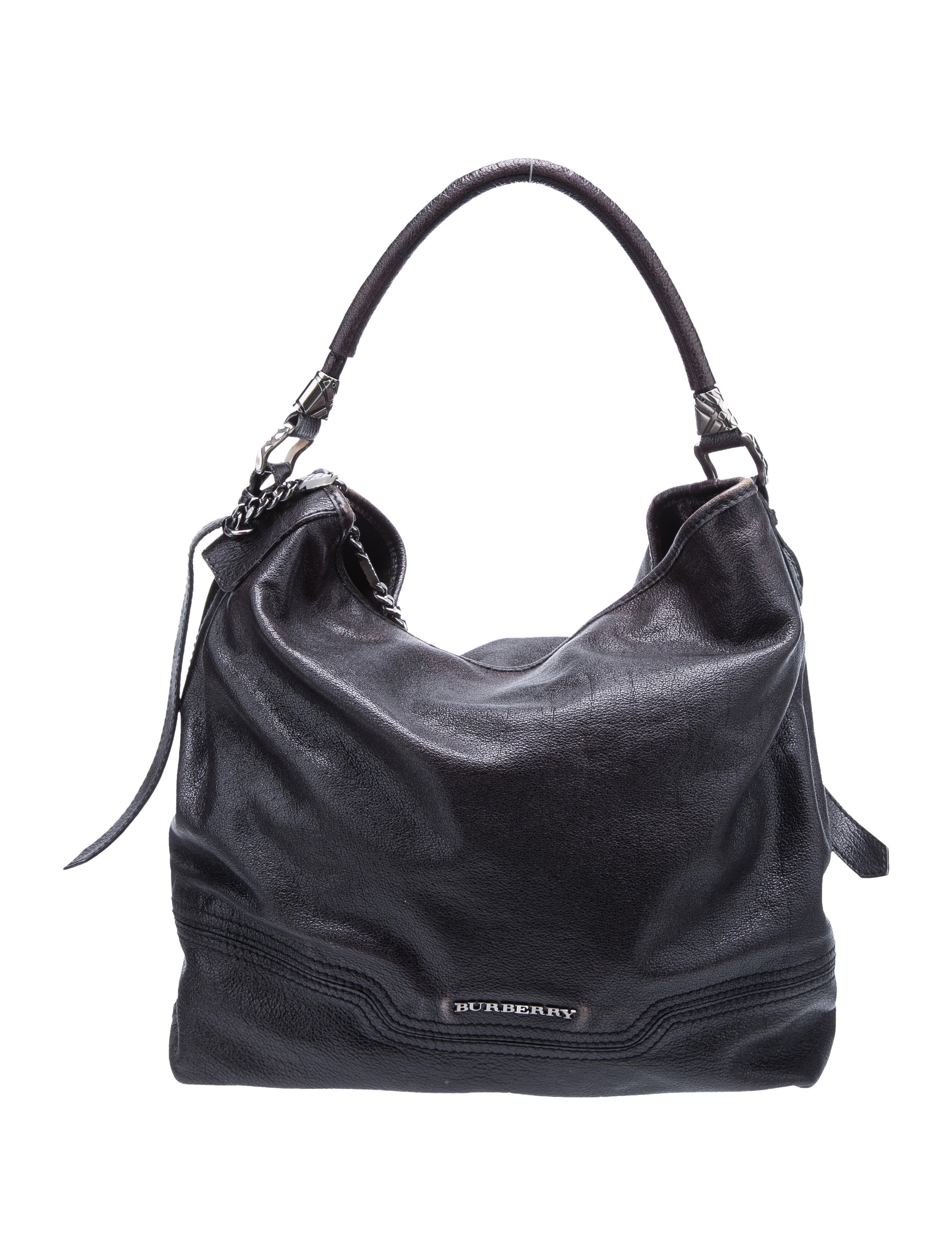 Burberry Leather Top Handle Bag