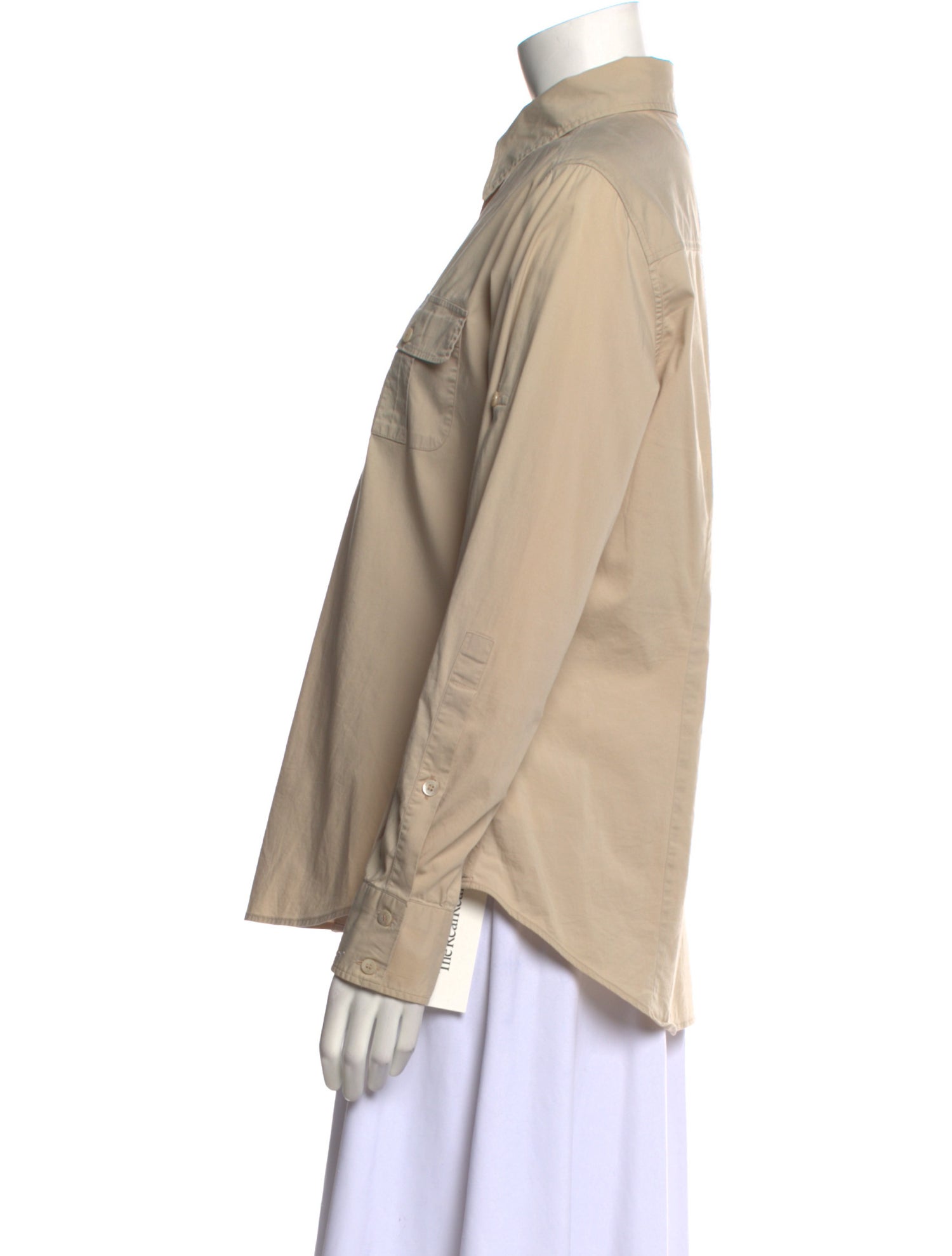 Burberry Long Sleeve Button-Up Top