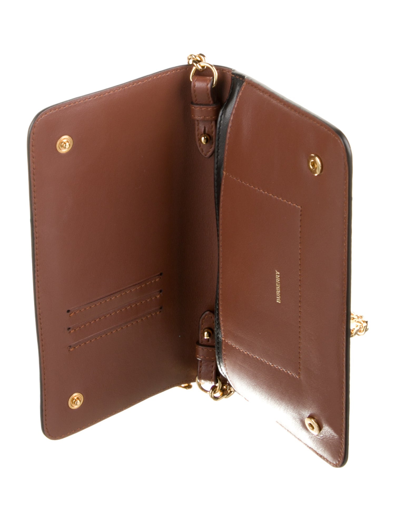 Burberry Rowe Wallet On Chain TB Monogram Wallet