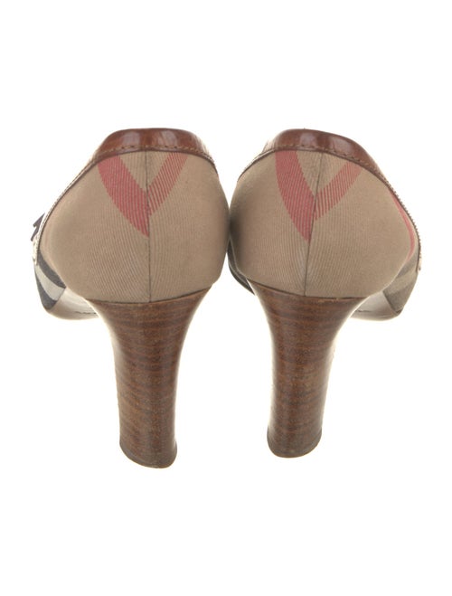 Burberry Exploded Check Pattern Canvas Pumps