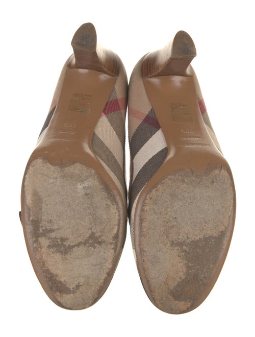 Burberry Exploded Check Pattern Canvas Pumps