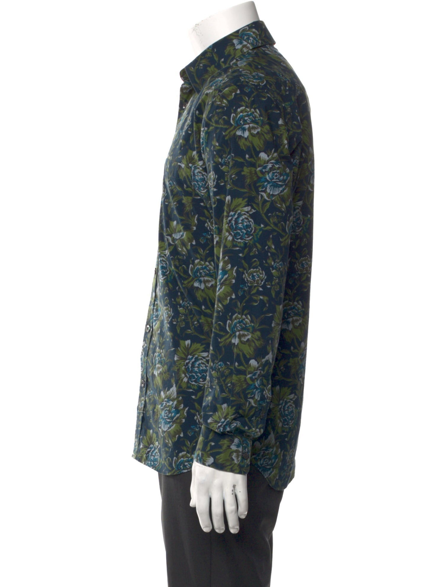 Burberry Floral Print Long Sleeve Shirt