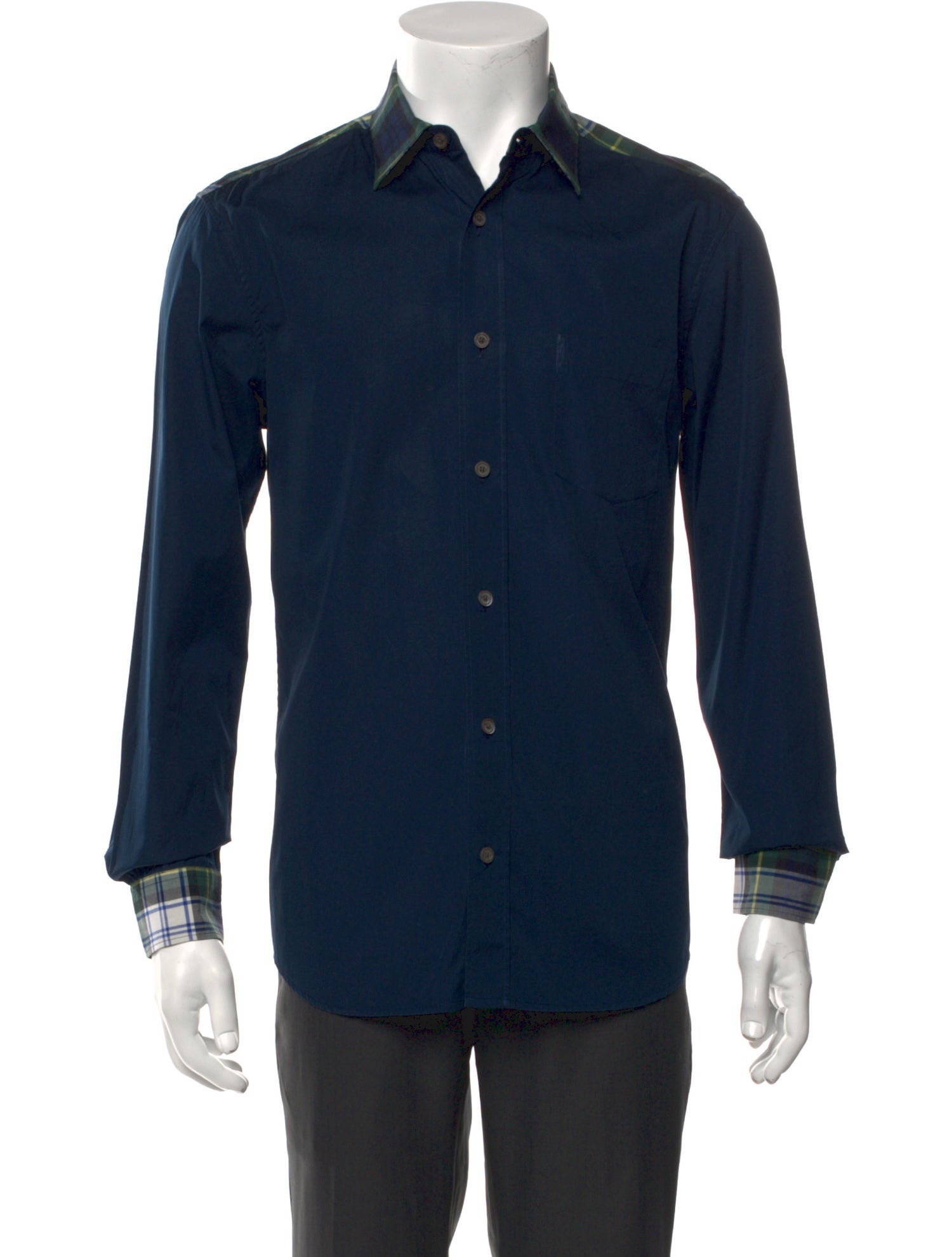 Burberry Nova Check Pattern Long Sleeve Shirt