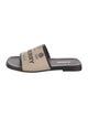 Burberry Canvas Printed Slides