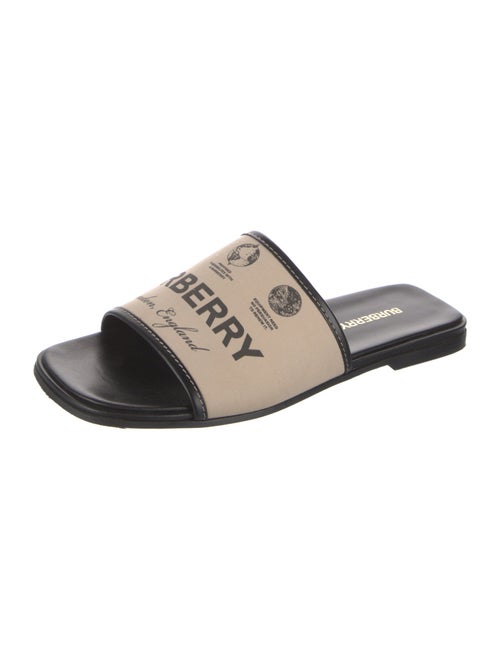 Burberry Canvas Printed Slides
