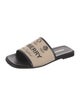 Burberry Canvas Printed Slides