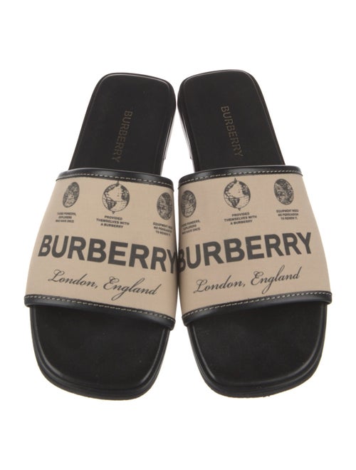 Burberry Canvas Printed Slides