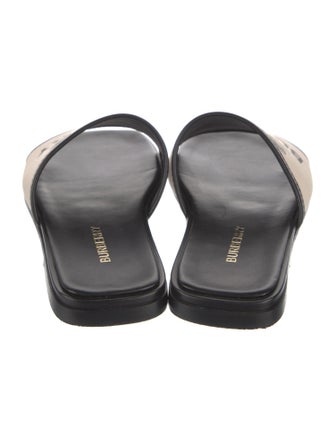 Burberry Canvas Printed Slides