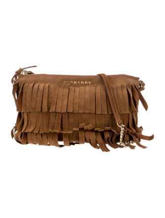 Burberry Suede Shoulder Bag
