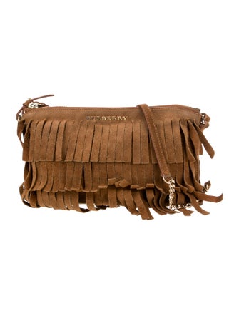 Burberry Suede Shoulder Bag