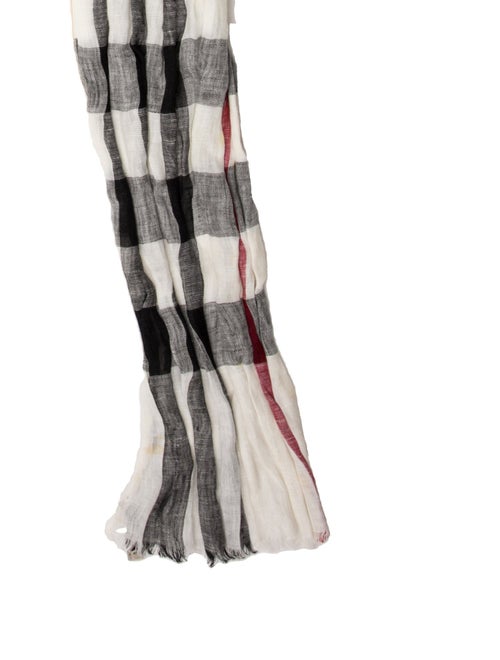 Burberry Plaid Print Scarf