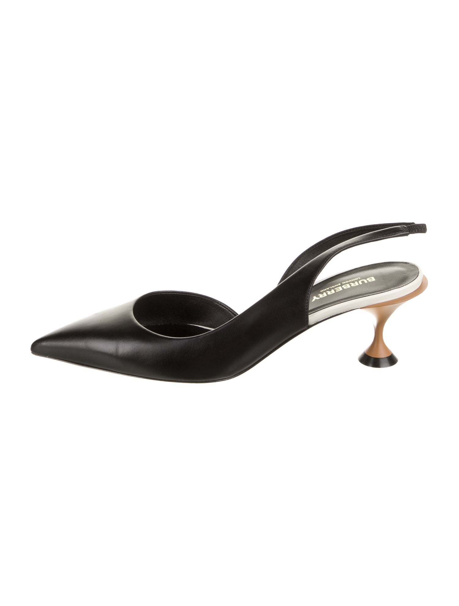 Burberry Leather Slingback Pumps