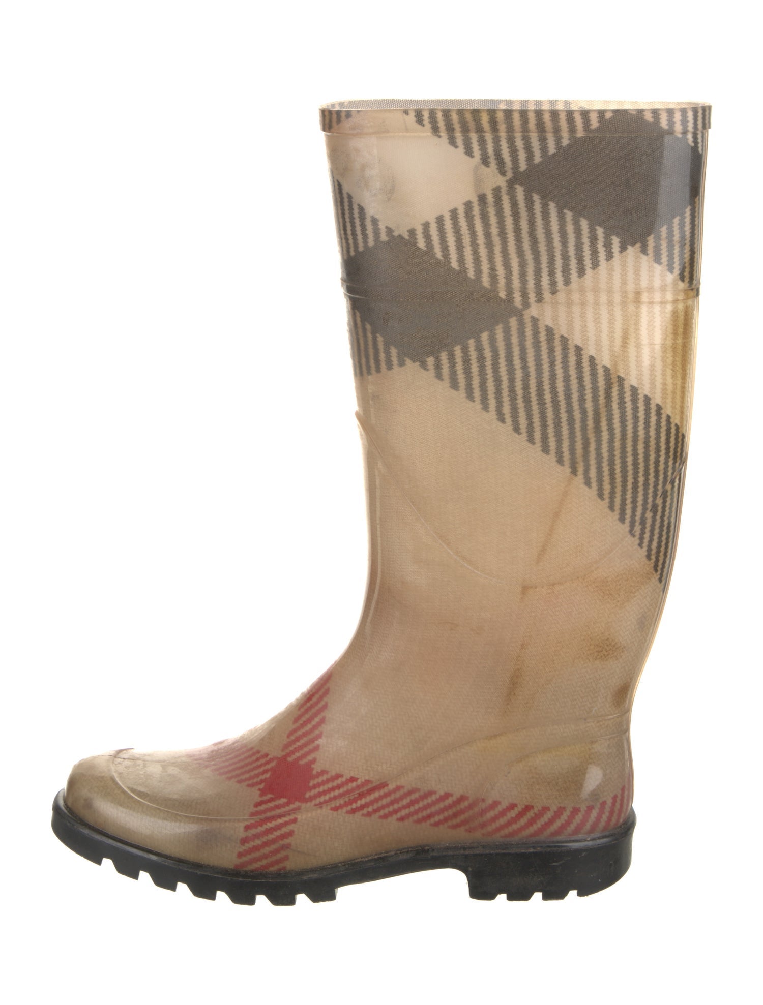 Burberry PVC Printed Rain Boots
