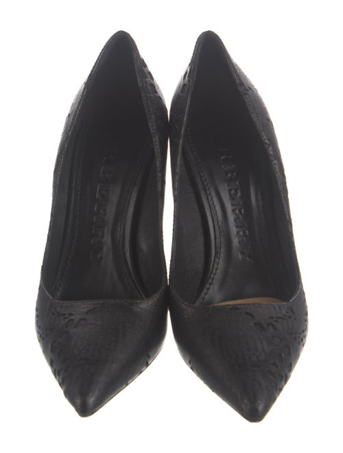 Burberry Leather Lasercut Accents Pumps