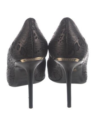Burberry Leather Lasercut Accents Pumps