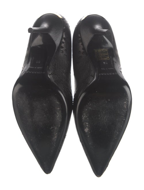 Burberry Leather Lasercut Accents Pumps