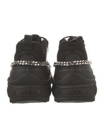 Burberry Nova Check Pattern Nylon Sneakers