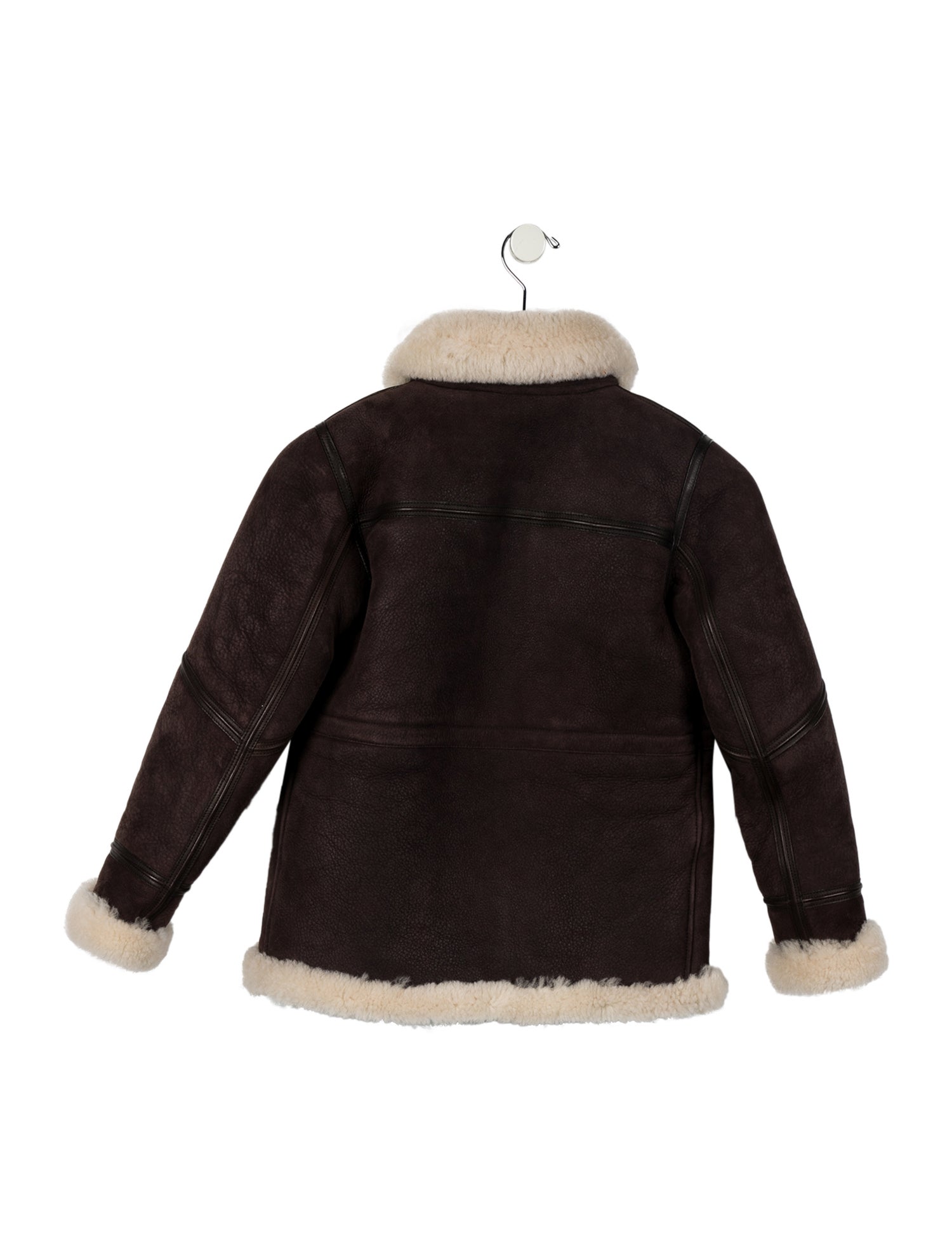 Burberry Kids' Shearling Trimmed Leather Jacket