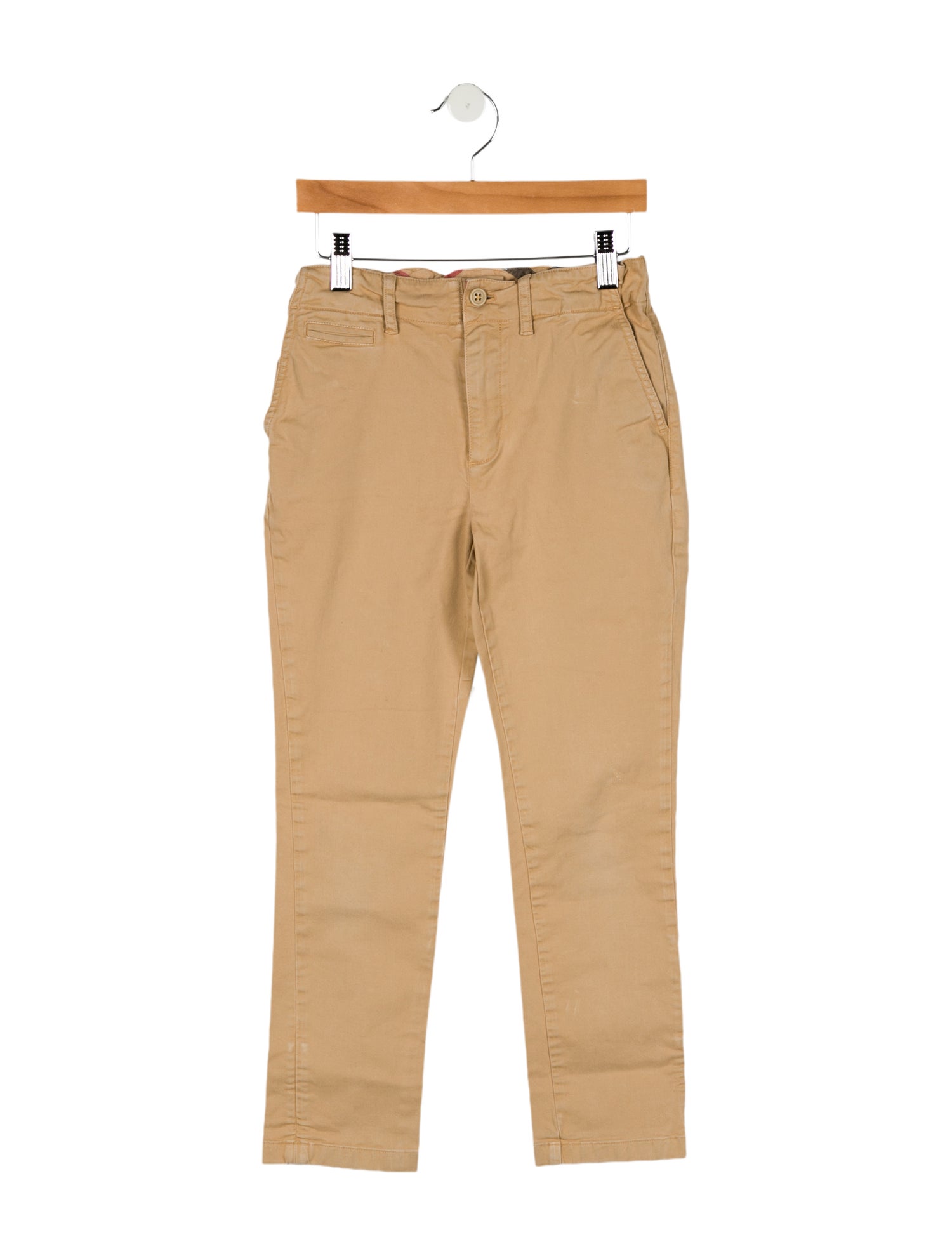 Burberry Boys' Straight Leg Khaki Pantss