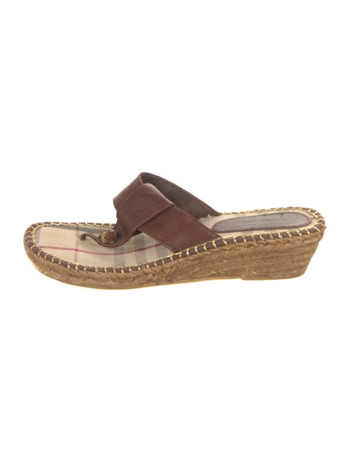 Burberry Leather Espadrilles