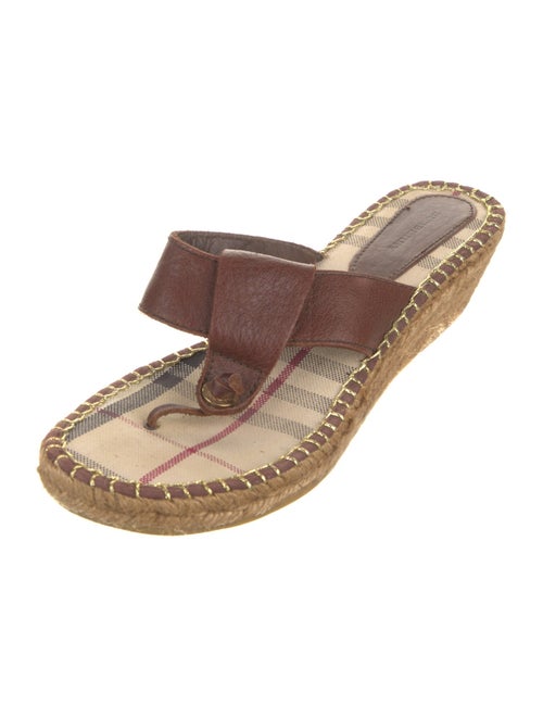Burberry Leather Espadrilles
