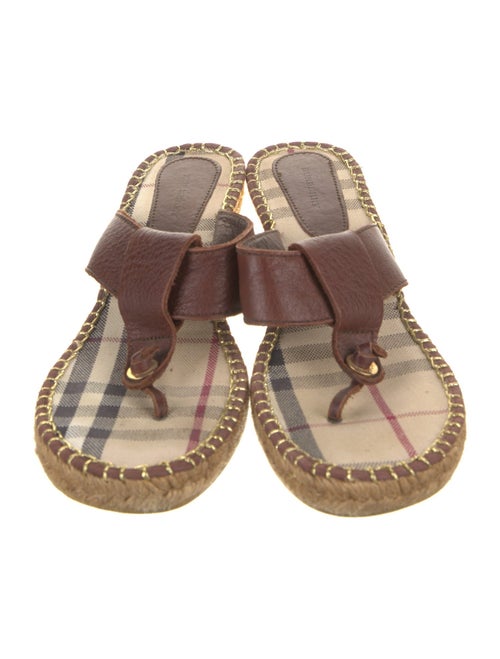 Burberry Leather Espadrilles