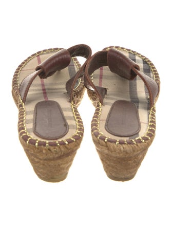 Burberry Leather Espadrilles